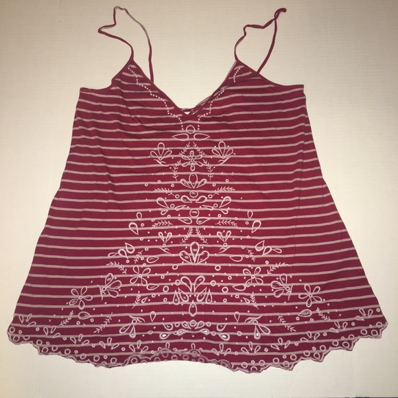 Free People Tops - Free People Seafaring Striped Lace Up  Tank Top